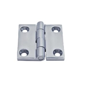 Charnière carrée inox A4 polie 50 X 50 X 4 mm