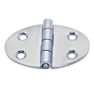 Charnière ronde en inox A4 polie diamètre 64 mm