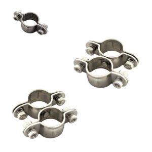 Collier de serrage pour tube de 25 à 27 mm en inox A2