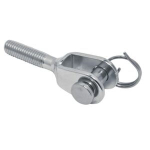 Mini chape en inox A4 avec filetage pas à droite