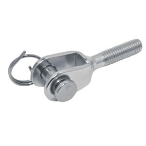 Mini chape en inox A4 avec filetage pas à gauche