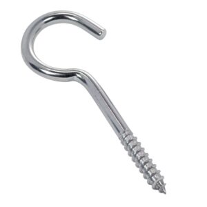 Piton inox A2 filetage bois oeil ouvert