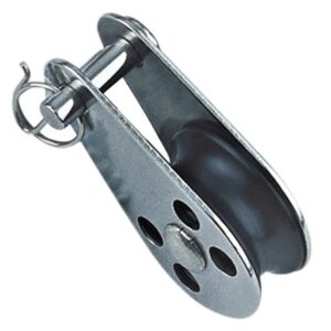 Poulie dériveur en inox A4 , réa nylon