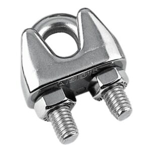 Serre câble étrier en inox A4