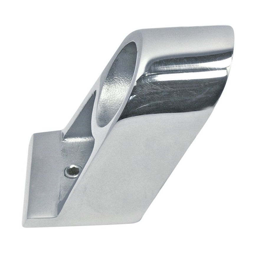Support pour main courante inox traversante angle de 60°