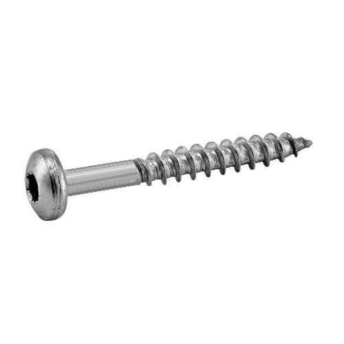 Vis bois tête cylindrique empreinte torx filetage total Inox A2