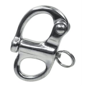 Mousqueton de drisse à oeil fixe inox A4 (AISI 316)