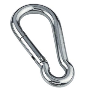 Mousqueton pompier inox A4 (AISI 316) qualité marine avec ou sans oeil