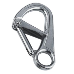 Mousqueton double sécurité inox A4 (AISI 316)