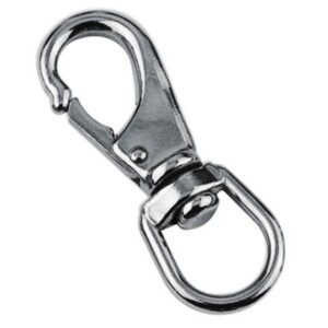 Mousqueton à émerillon inox A4 (AISI 316)