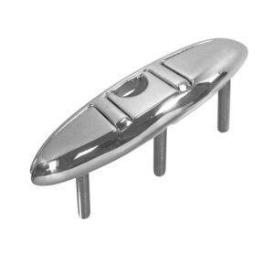 Taquet pliable mâle en inox A4 (AISI 316) finition poli miroir