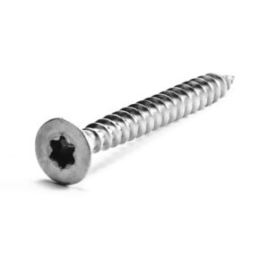Vis bois inox tête fraisée empreinte torx filetage total