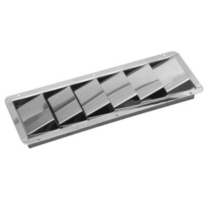 Grilles d'aération 6 fentes 327 x 113 mm H=38 mm inox A4 (AISI 316)