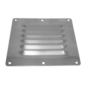 Grille d'aération rectangulaire 127 x 115 mm inox A4 (AISI 316)