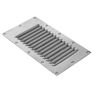 Grille d'aération rectangulaire 228 x 127 mm inox A4 (AISI 316)