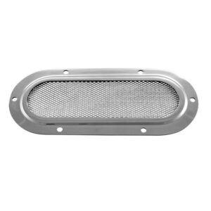 Grille de ventilation ovale 180 X 80 inox 316