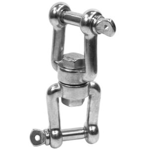 Emerillon manille / manille avec axe épaulé inox A4 (AISI 316)