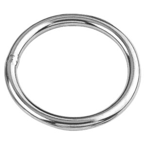 Anneau inox A4 rond soudé - Poli