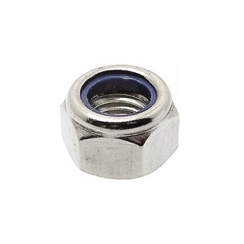 Ecrou inox bas indessérable bague nylon DIN 985