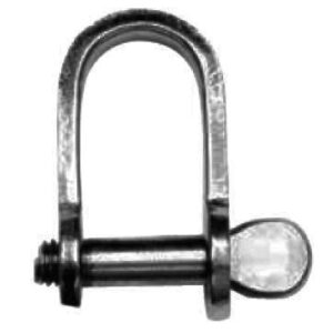 Manille droite découpée inox A4 (AISI 316)