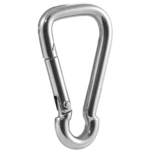 Mousqueton inox A4 (AISI 316 pompier) asymétrique