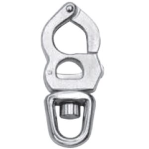 Mousqueton émerillon à ouverture sous charge inox A4 (AISI 316)