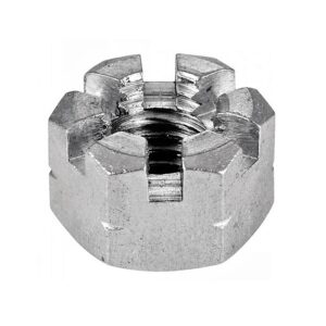 Ecrou inox hexagonal à créneaux Hk din 935