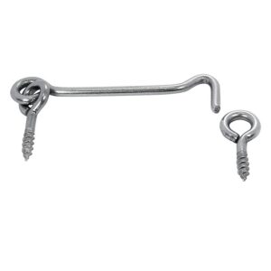 Crochet de contrevent en inox A2 pour porte ou volet