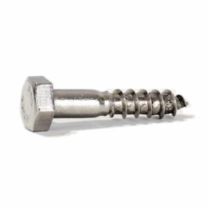 Tirefond inox ou vis bois inox tête hexagonale