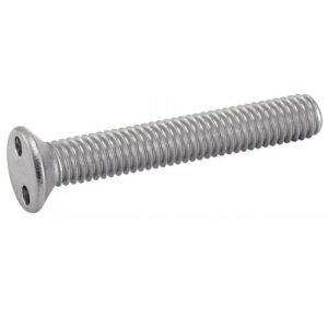 Vis inox inviolable filetage métrique tête fraisée empreinte snake eyes ( 2 trous )