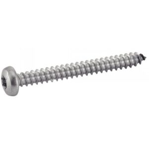 Vis inox filetage tôle tête cylindrique large empreinte six lobes Torx