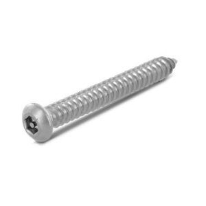vis à tôle tête cylindrique en inox a2 empreinte cylindrique creuse + téton