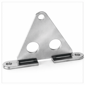Support métallique triangle perforé